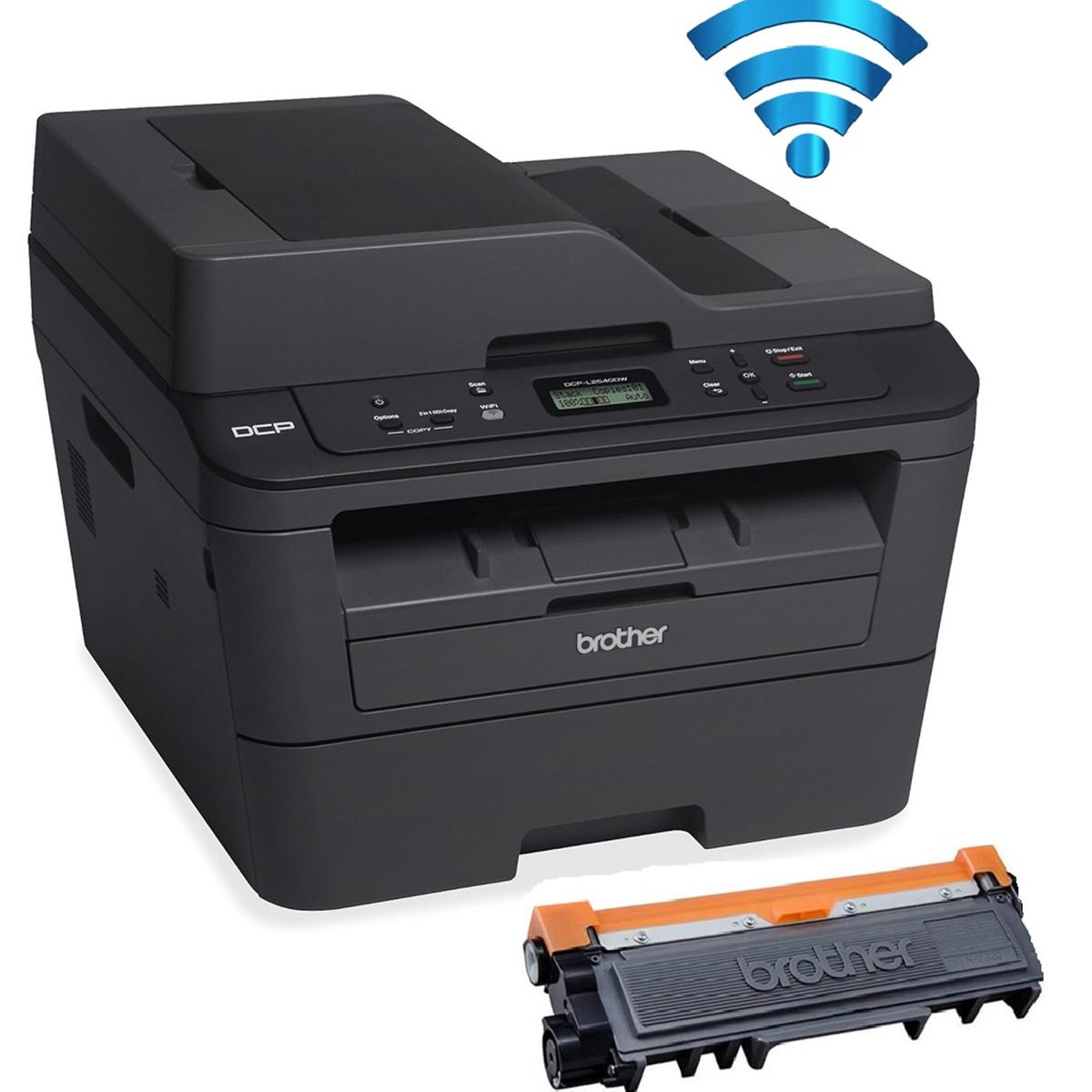 BROTHER - Impresora Brother DCP L2540DW Wifi laser Monoc Multifuncional