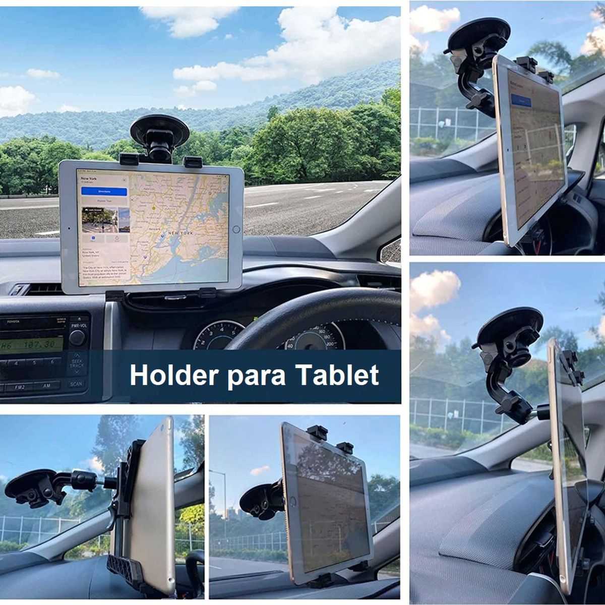 GENERICO - Holder Sujetador de Tablet para Luna Tablero de Auto