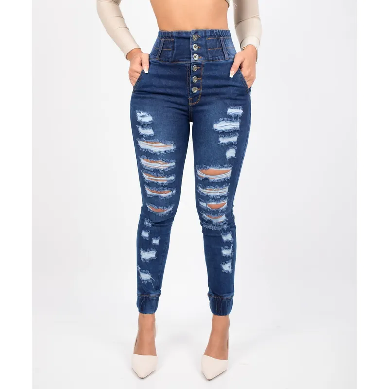 BENCUS JEANS - Pantalon Jean Mujer Faja Alta