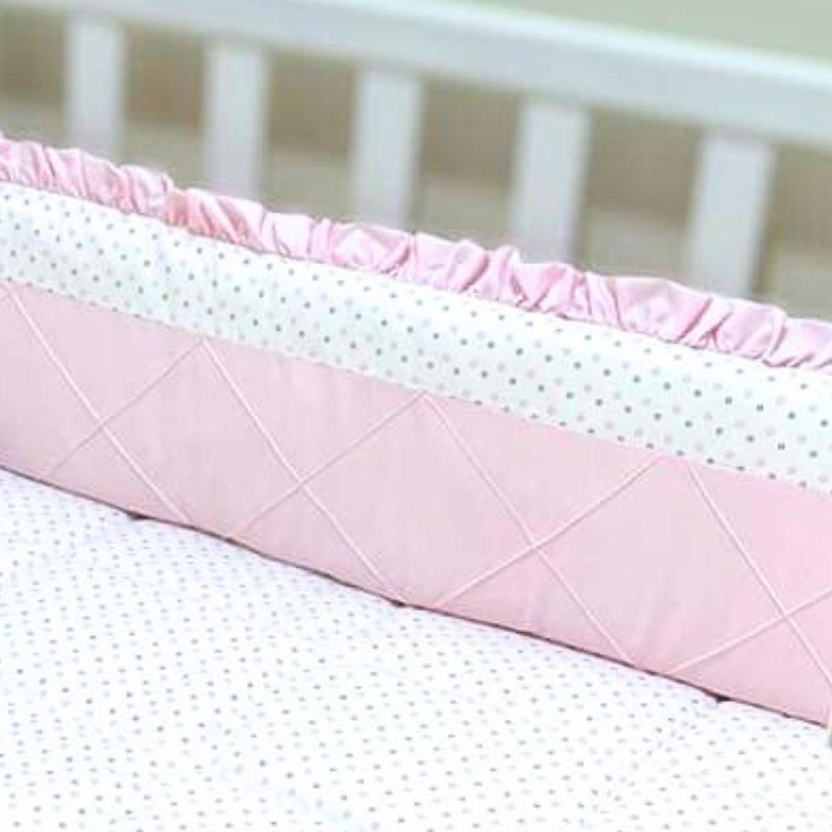 BABY MERINOS - Solo Protectores de cuna 130x70 - Elegance - Rosado