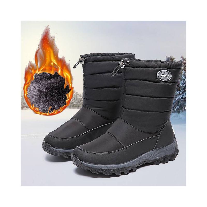 BLWOENS - Botas de nieve para Mujeres antideslizantes y cálidas con de algodón