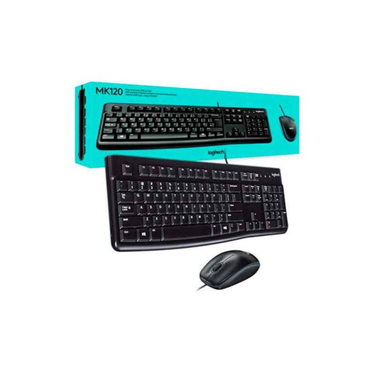 LOGITECH - TECLADO Y MOUSE LOGITECH MODMK120