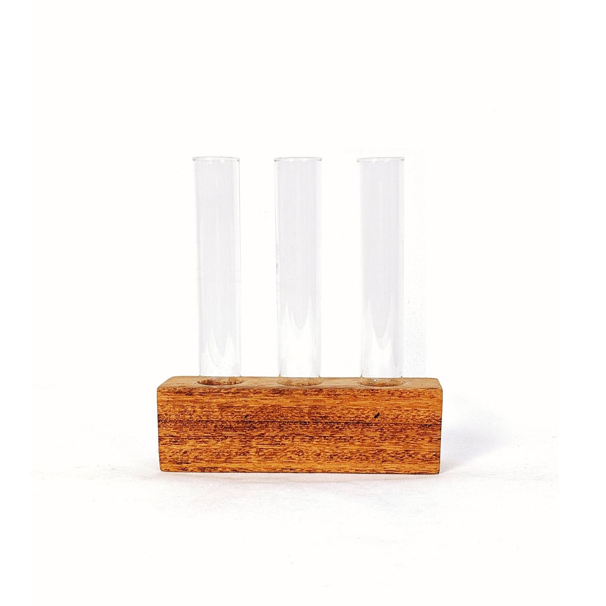 UN CUARTO VERDE - Propagador Triple de madera para plantas UN CUARTO VERDE