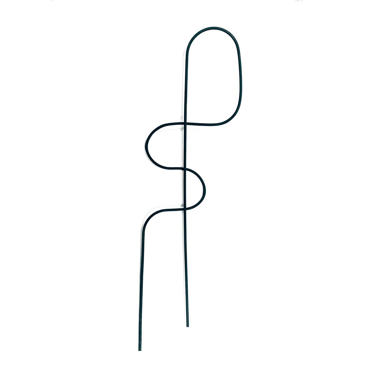 UN CUARTO VERDE - Soporte de metal para plantas UN CUARTO VERDE parante tutor de 70cm color negro