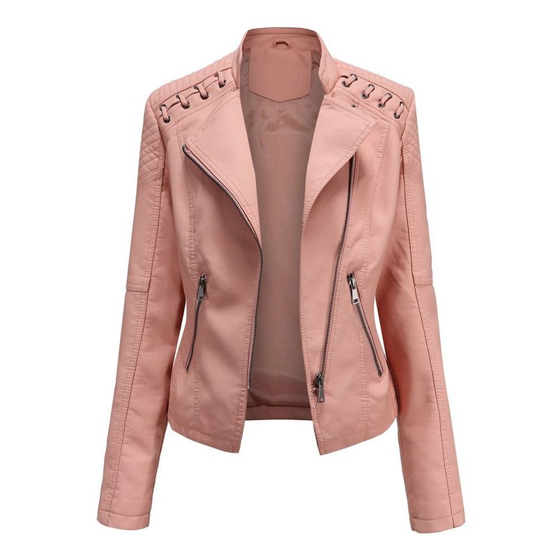 BLWOENS - Chaqueta de PU Rosa - Mujer