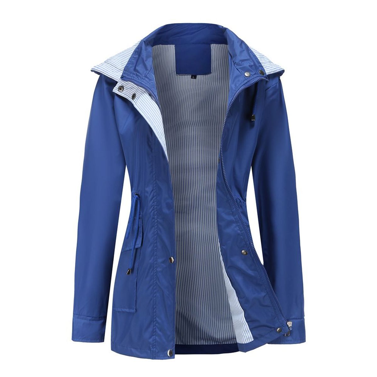BLWOENS - Chaqueta Blwoens Manga Larga Con Capucha Azul
