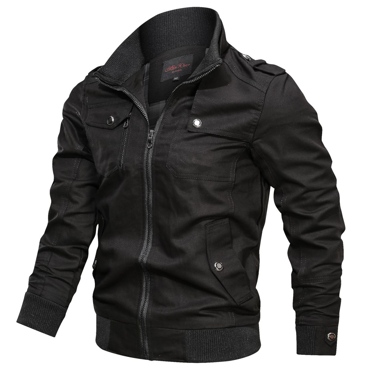 BLWOENS - Chaqueta Bomber Blwoens  Casual Con Cremallera Para Hombre