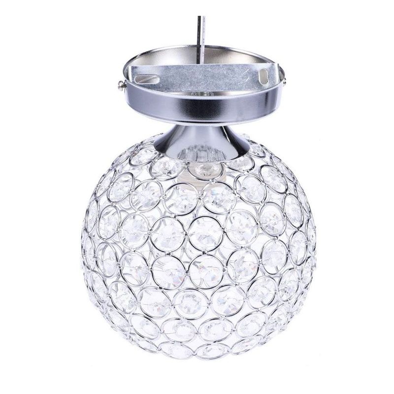 HOME NEAT - Home-neat moderna lámpara de techo cristal con sombra hierro ø15cm