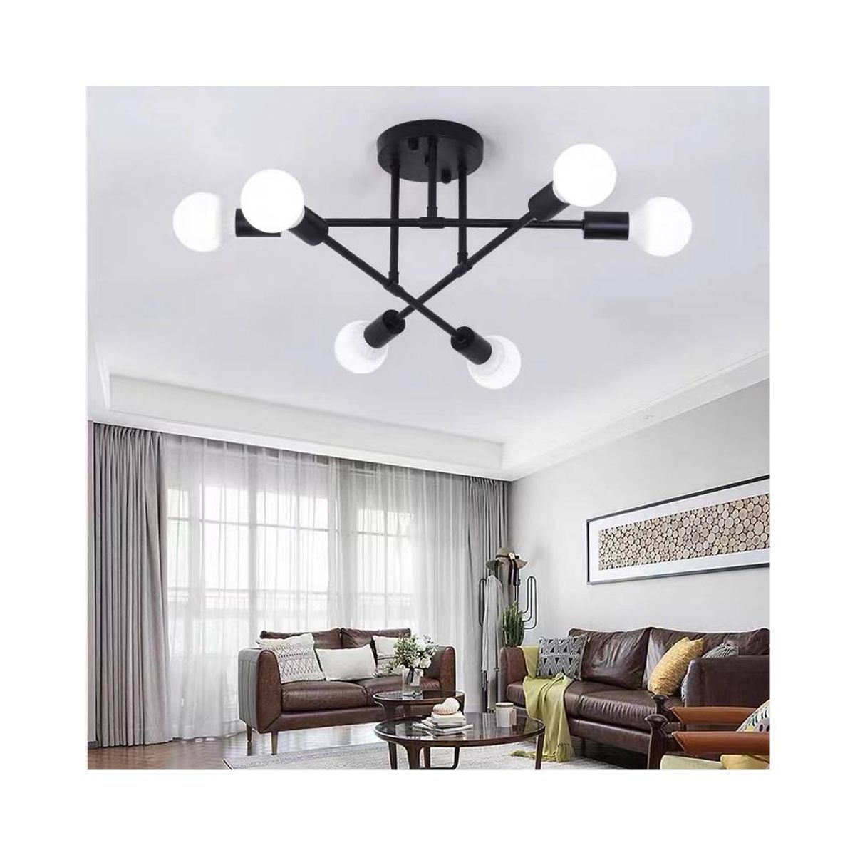 PUREPOWER - Lámparas De Techo Modernas Lámparas De Techo Led De Salón