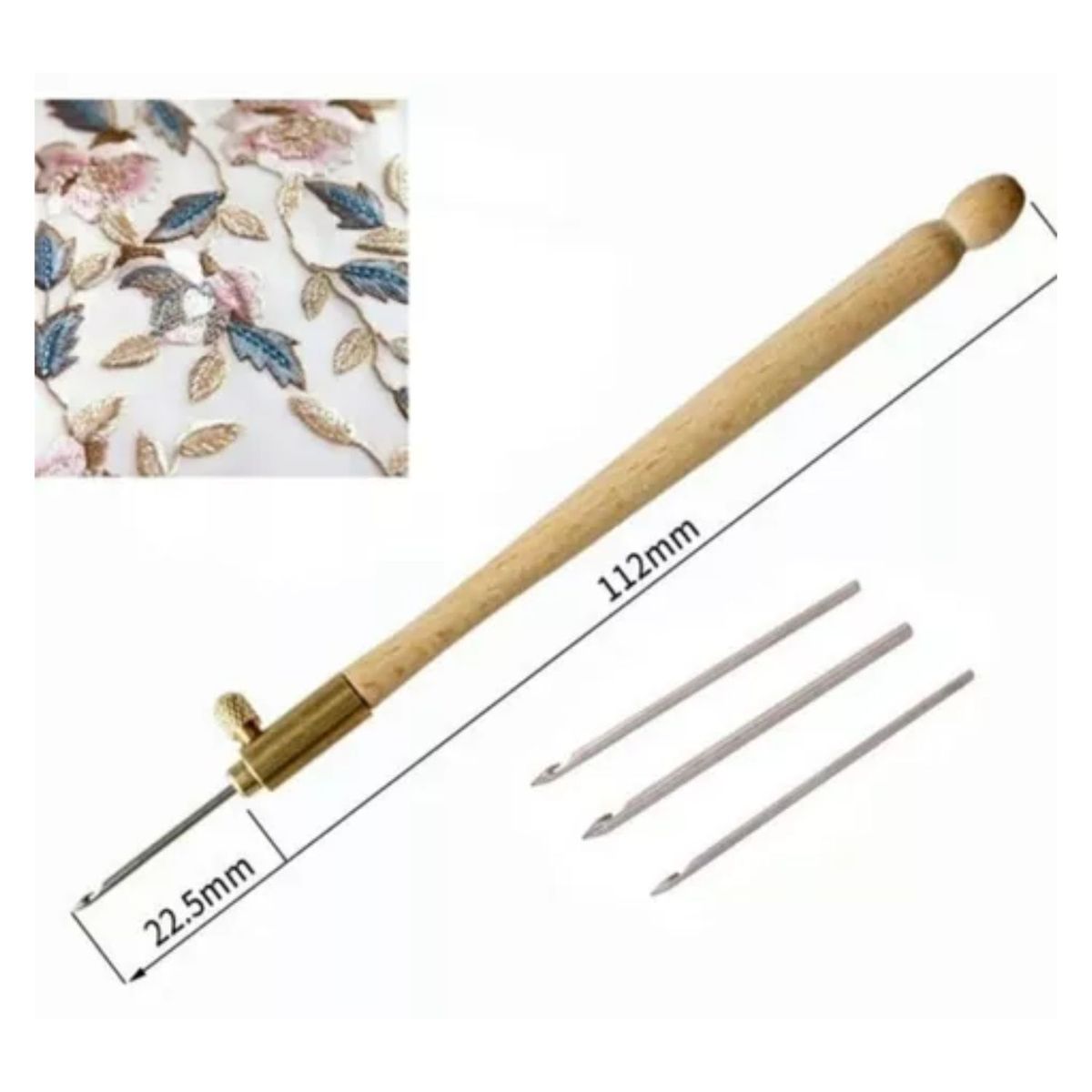 GENERICO - Aguja Bordar Luneville A Mano Bordado Aguja Crochet