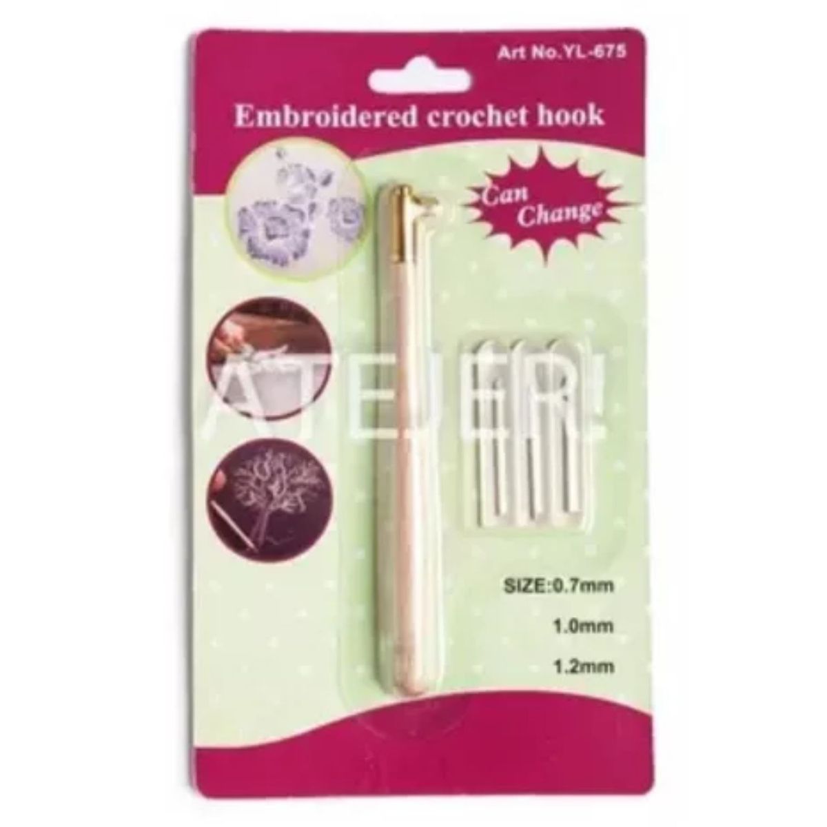 GENERICO - Aguja Bordar Luneville A Mano Bordado Aguja Crochet