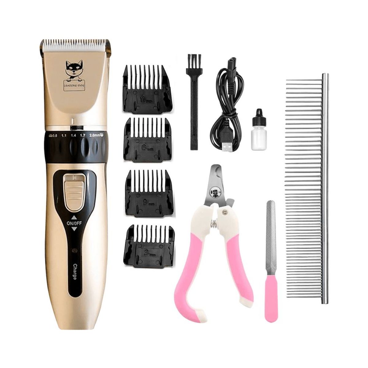 GENERICO - Kit Cortador Pelo Mascotas Inalambrico