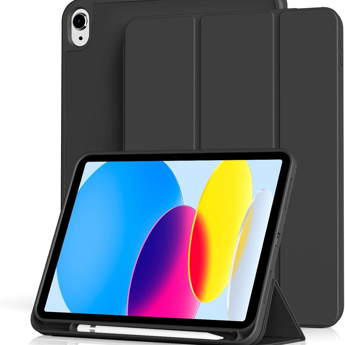 GENERICO - Funda Case Smart Cover Para iPad 10ma Gen 10.9 (2022) - NEGRO