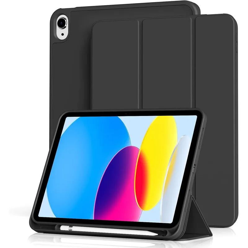 GENERICO - Funda Case Smart Cover Para iPad 10ma Gen 10.9 (2022) - NEGRO