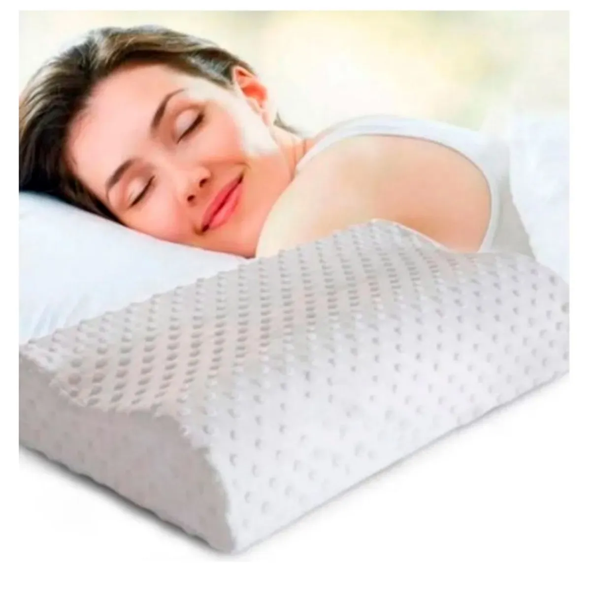 GENERICO - Almohada Viscoelástica para Dormir Almohada Cervical AS.