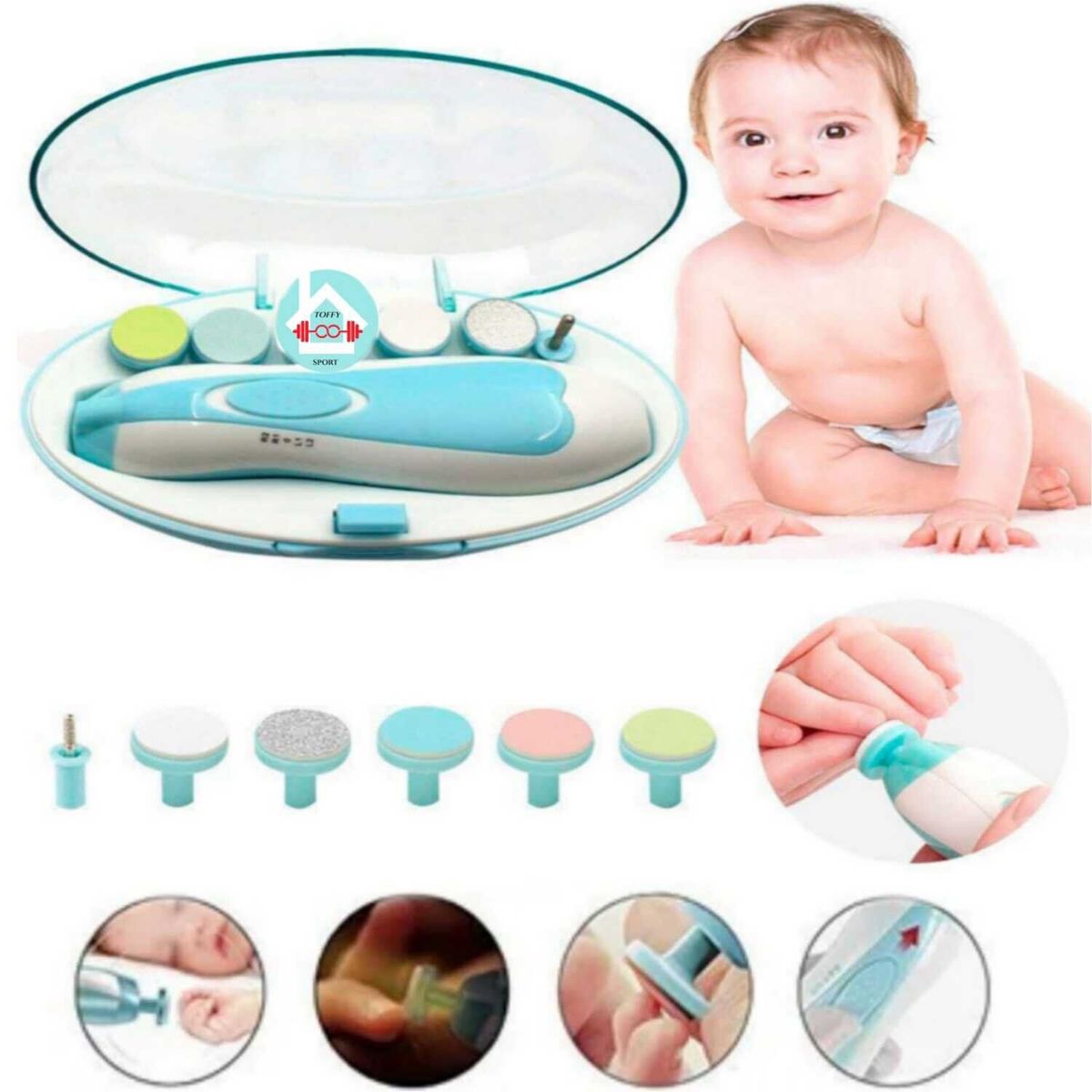 GENERICO - Limador de uñas electrico para bebes NIÑO