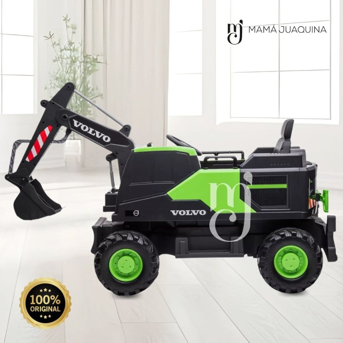 VOLVO - CARRO A BATERÍA EXCAVADORA VOLVO Y PANTALLA MP4