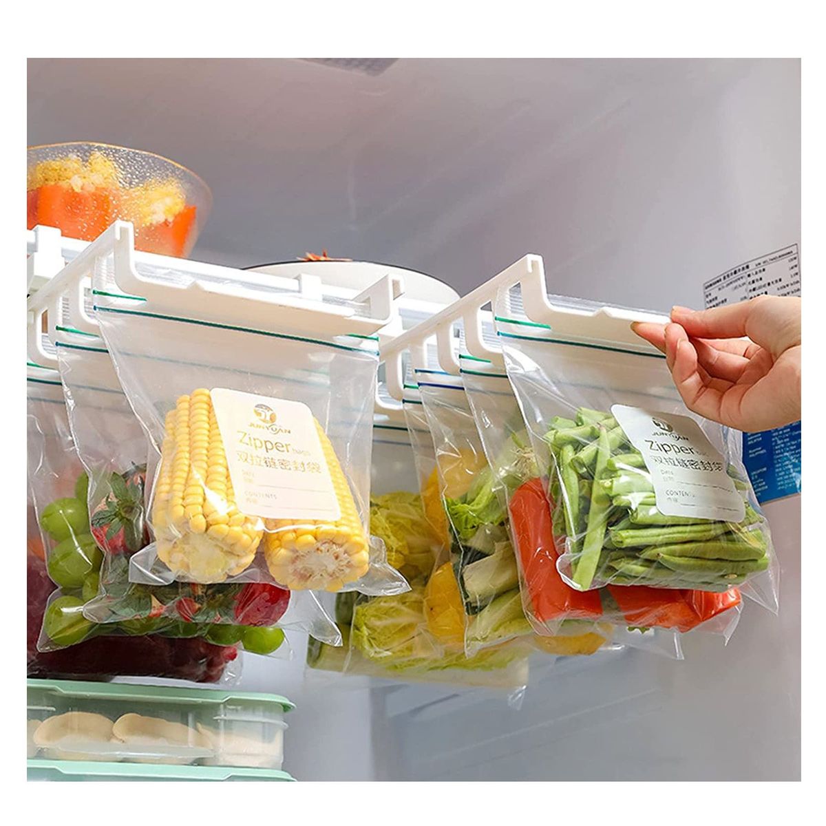 GENERICO - Organizador para Refrigeradora de Alimentos con Bolsas