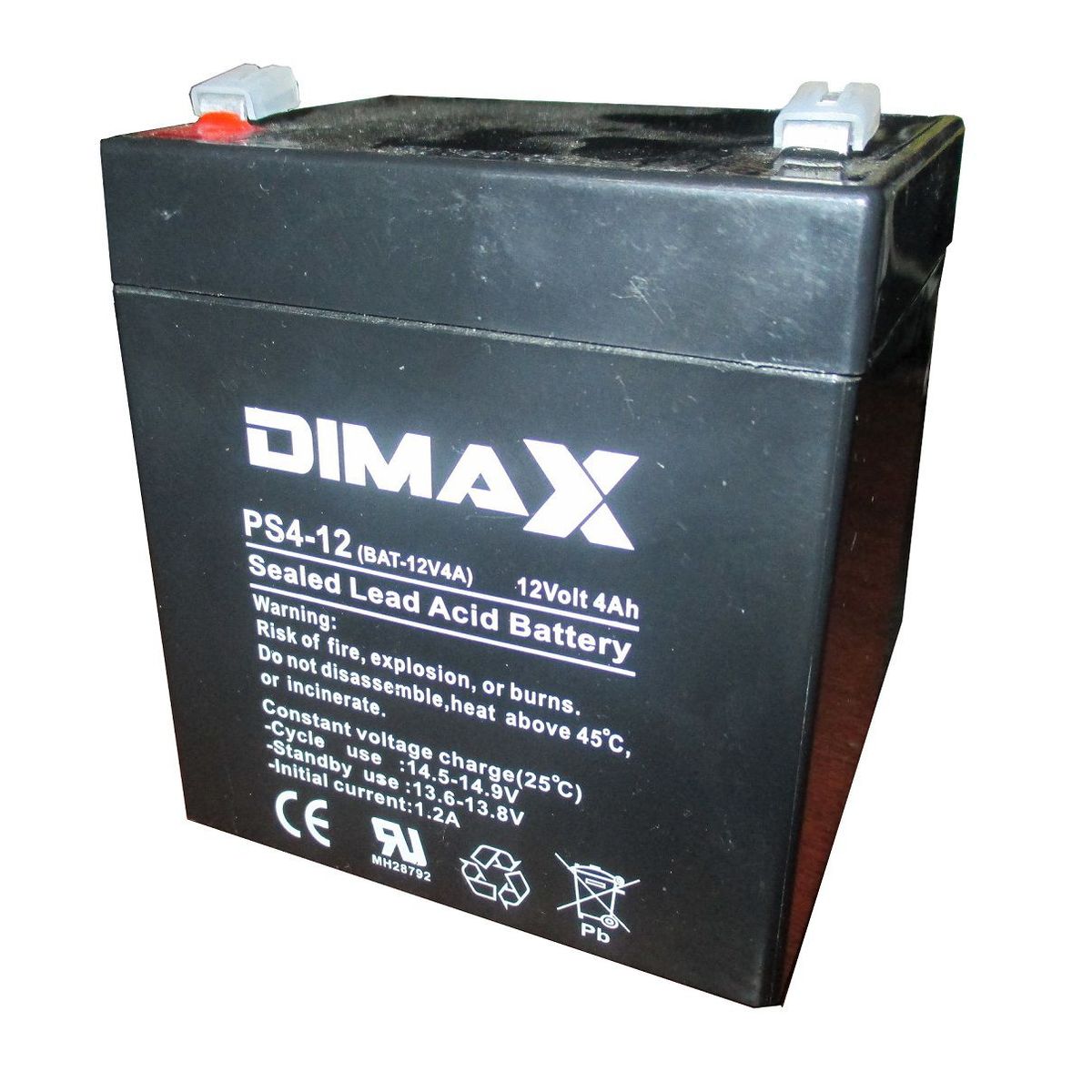 GENERICO - Batería Seca Recargable 12v 4a Dimax Bat-12v4a Alarmas