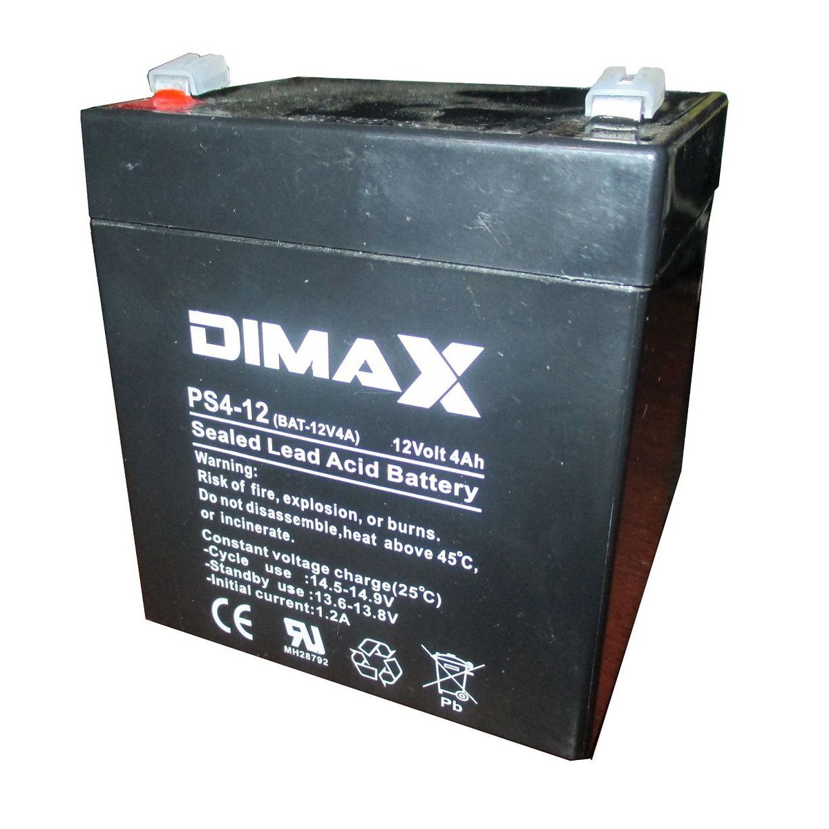 GENERICO - Batería Seca Recargable 12v 4a Dimax Bat-12v4a Alarmas