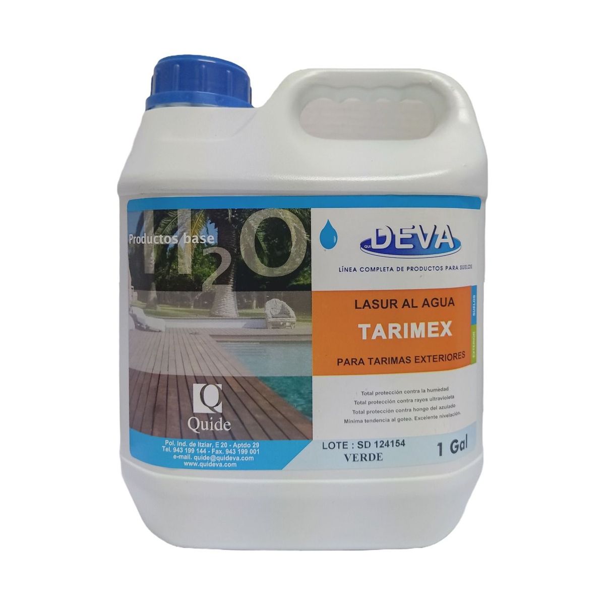 DEVA - LASUR PARA MADERA EXTERIOR DEVA – VERDE 3.785 L.