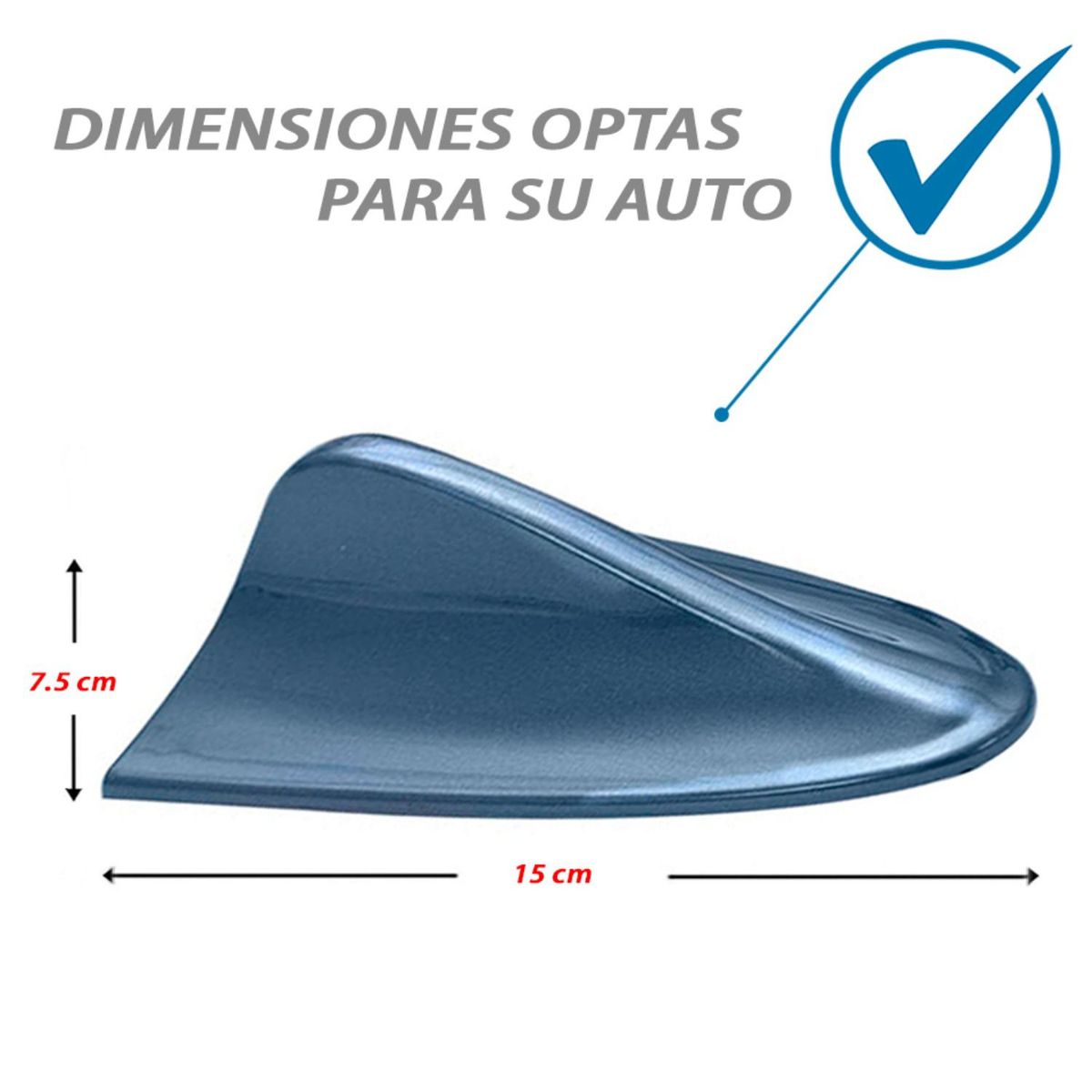 GENERICO - Antena Tiburon De Autovehiculodecorativotuning Azul