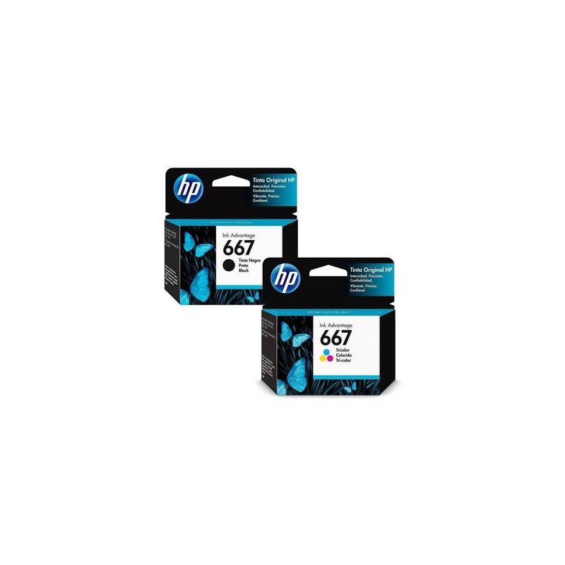 HP - Tinta HP 667 Negro + Color 2375 2775 2776 2375