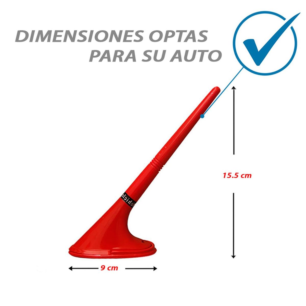 GENERICO - Antena Unicornio De Autovehiculodecorativotuning Rojo