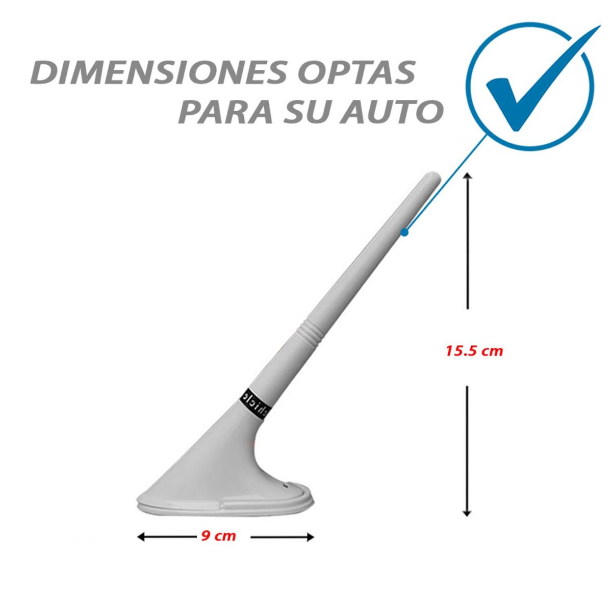 GENERICO - Antena Unicornio De Autovehiculodecorativotuning blanco