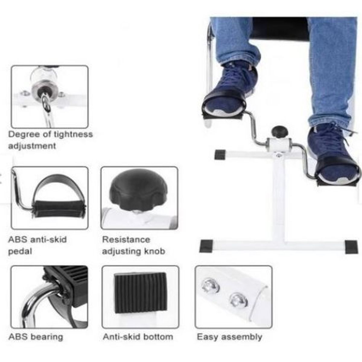 GENERICO - Pedal Ejercitador Mini de pie para rehabilitación de piernas