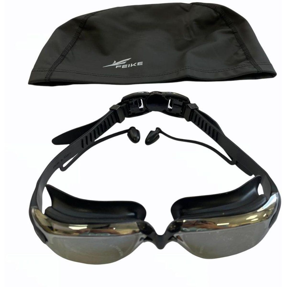 GENERICO - Lentes natación hd protección uv gorro