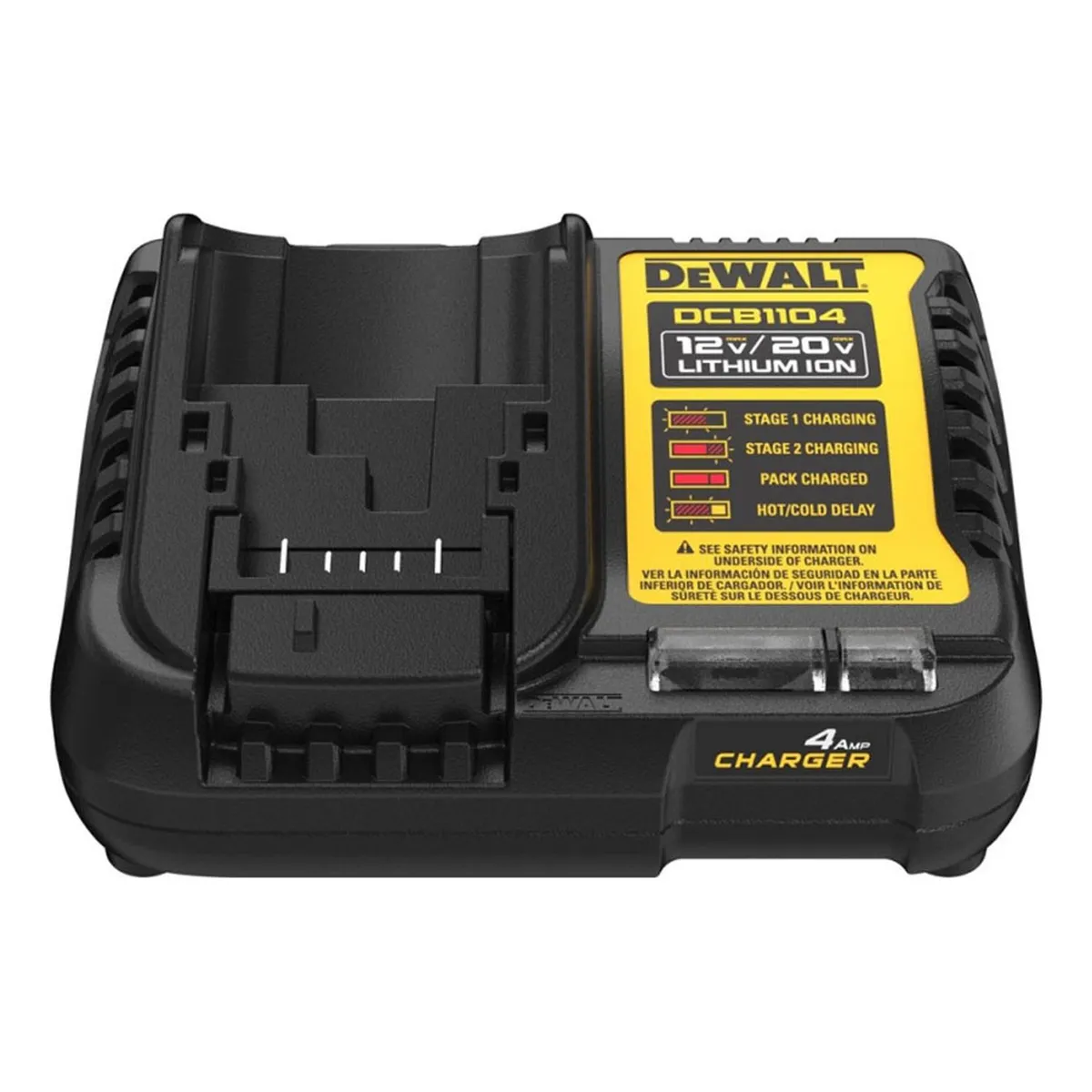 DEWALT - Cargador De Batería Ion De Litio 12v / 20v Dewalt Dcb1104-b2
