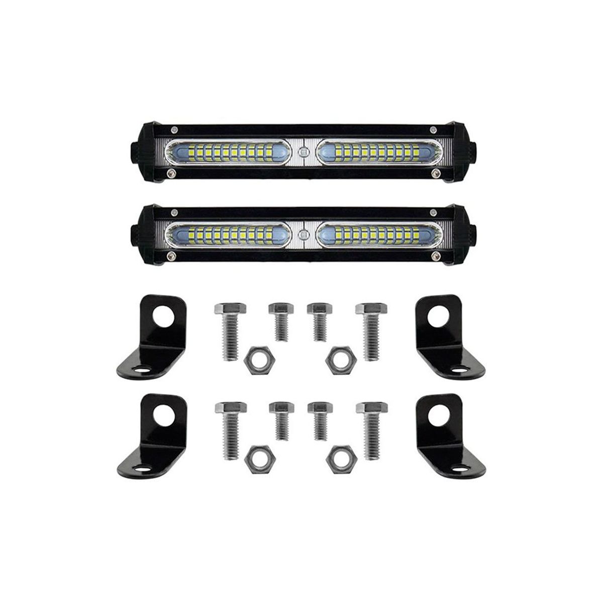 GENERICO - Neblinero Barra Led Slim 60w 8d Blanco Auto Moto 1PCS