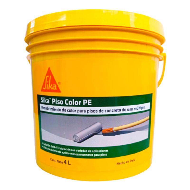 SIKA - Recubrimiento acrílico Sika Piso Color PE gris x 4lt