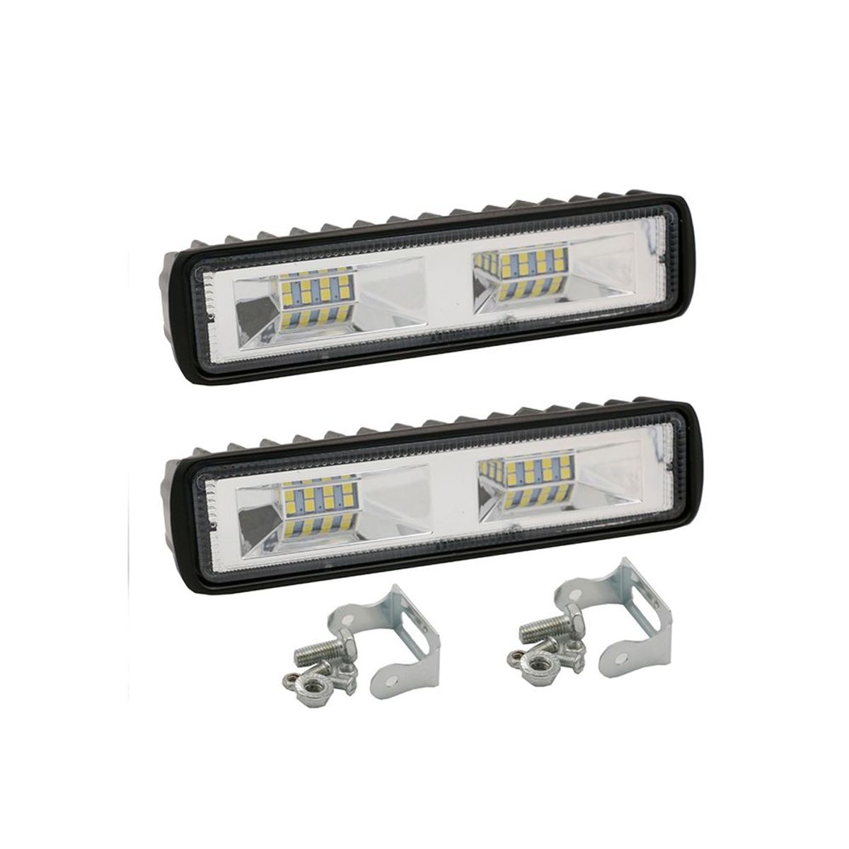 GENERICO - Neblinero Barra Led Espejo 36w 6d Blanco AutoCamionetaMoto