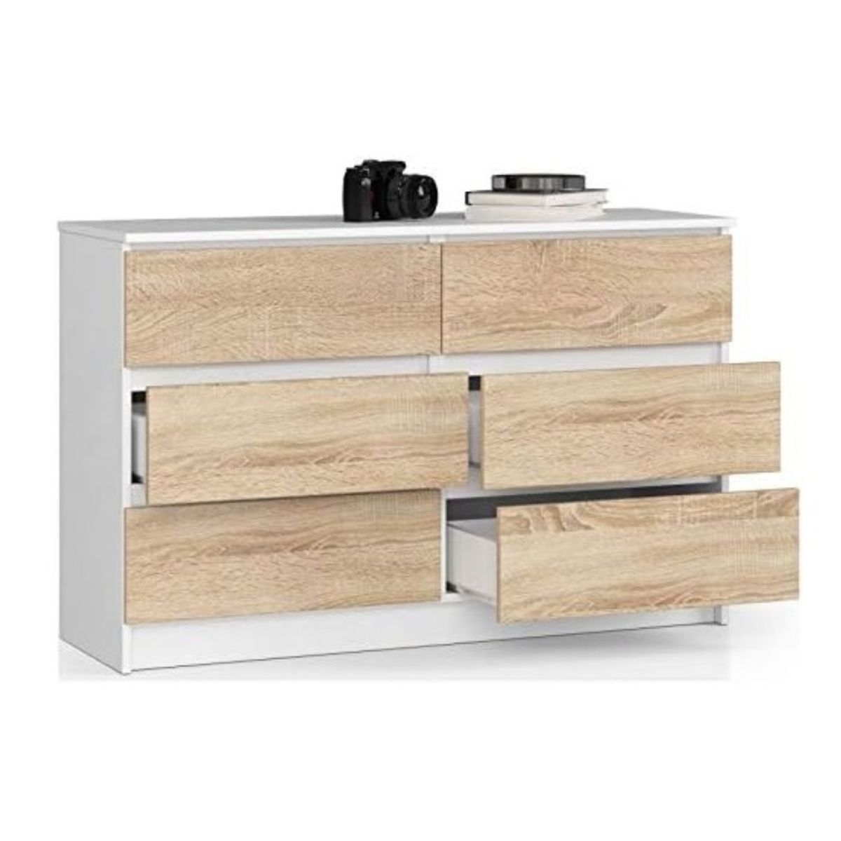 DIBA MUEBLES - Comoda 6 Cj Calvi Roble DIBA Muebles