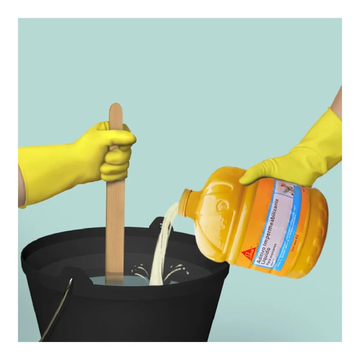 SIKA - Aditivo Impermeabilizante liquido para mezcla de concreto sika-1 x 4L