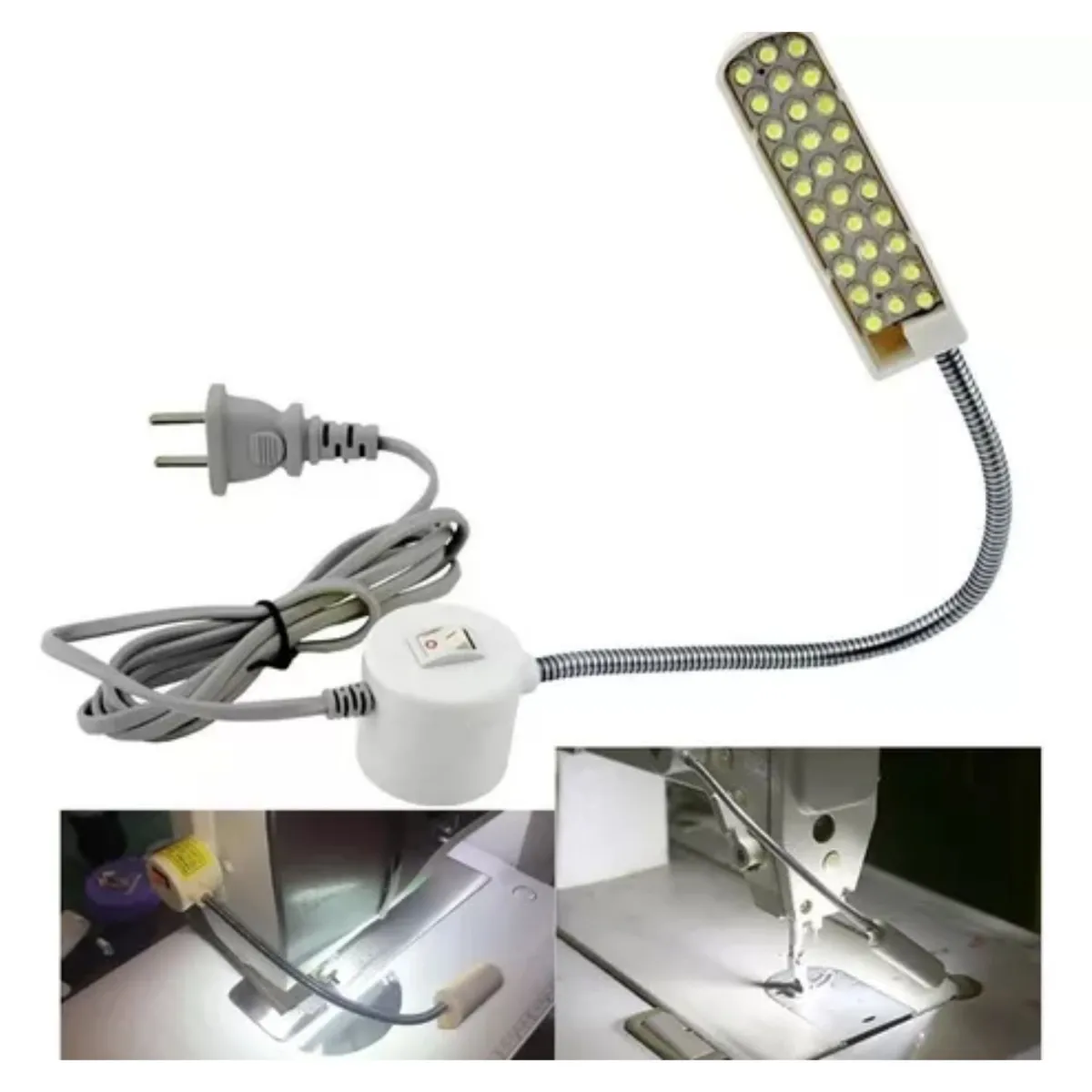 GENERICO - 10 Lamparas Magnética Imantada Foco Led Maquinas De Coser