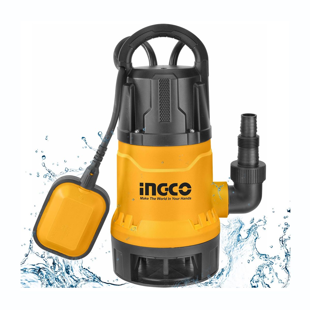 INGCO TOOLS - Bomba Sumergible Solo Agua Limpia Drena Piscinas 1hp 750w Electrica