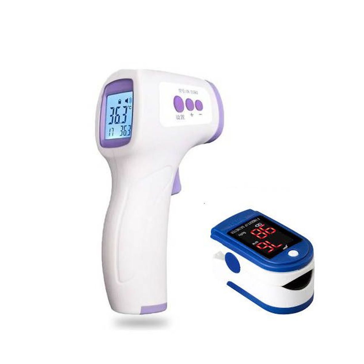 GENERICO - PACK OXIMETRO PULSIOXÍMETRO   + TERMÓMETRO INFRARROJO