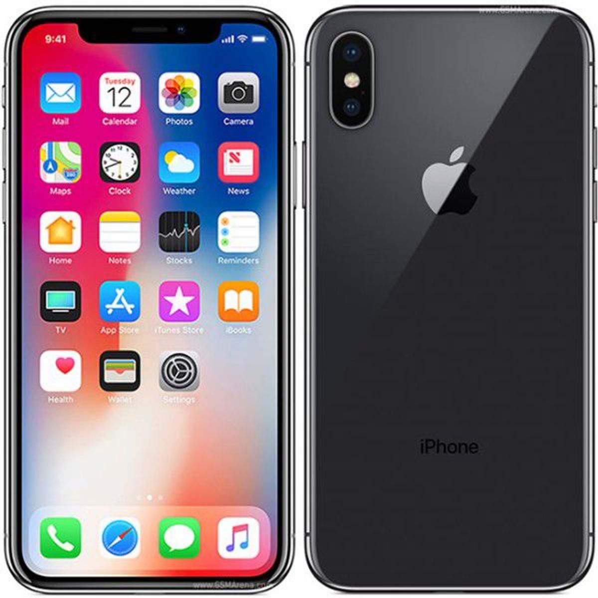 APPLE - Iphone X 64gb Bateria 100% ENTREGA INMEDIATA Negro Reacondicionado
