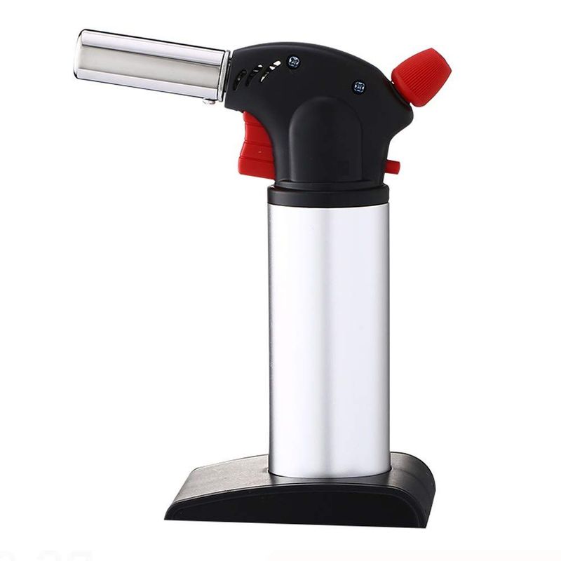 GENERICO - Soplete Flambeador con Base y Botón para Flama Continua