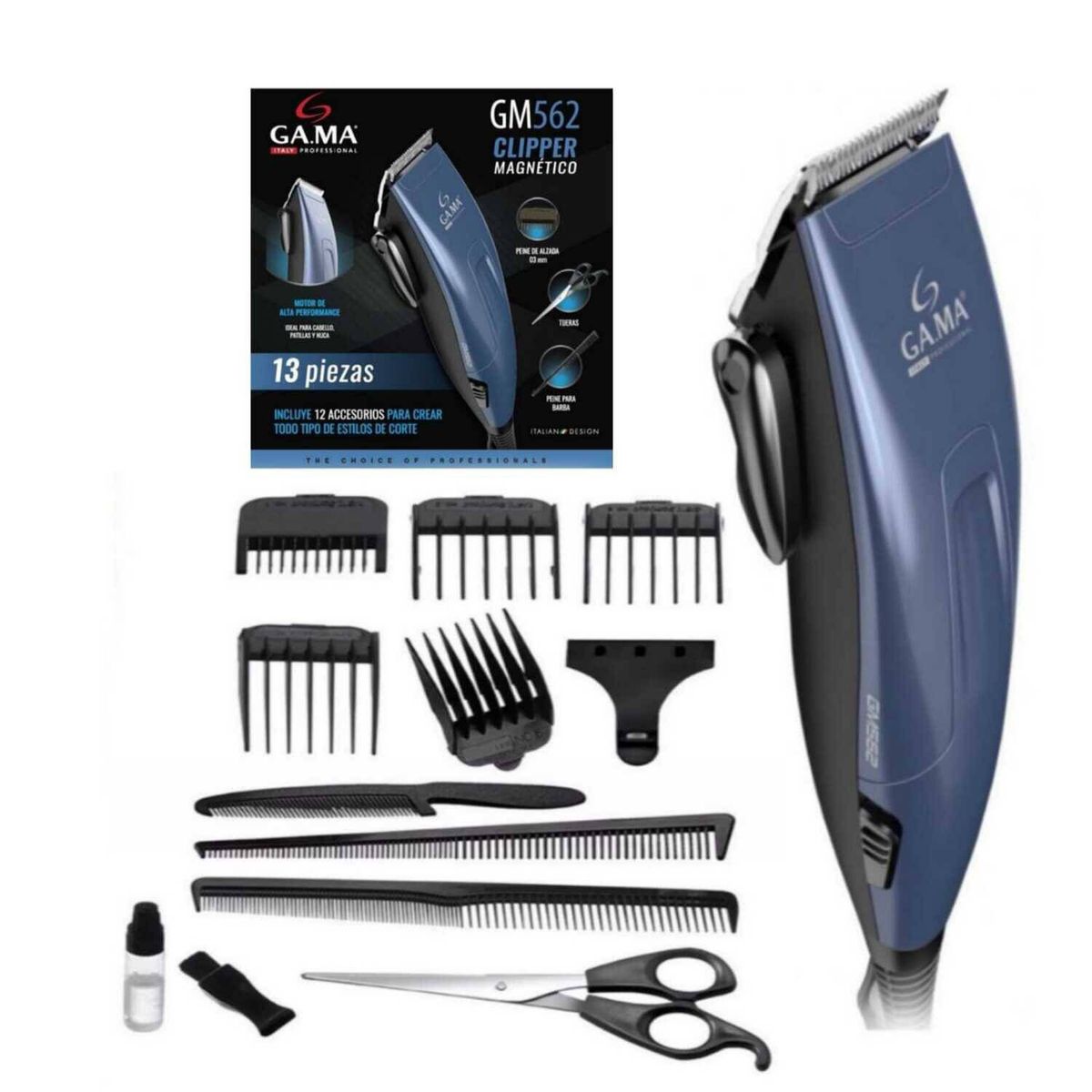 GAMA - Cortador De Cabello 13 Piezas GM562