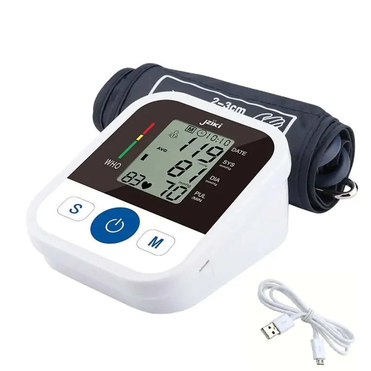 GENERICO - MEDIDOR DE PRESION ARTERIAL CON VOZ INTELIGENTE  INCLUYE CABLE USB