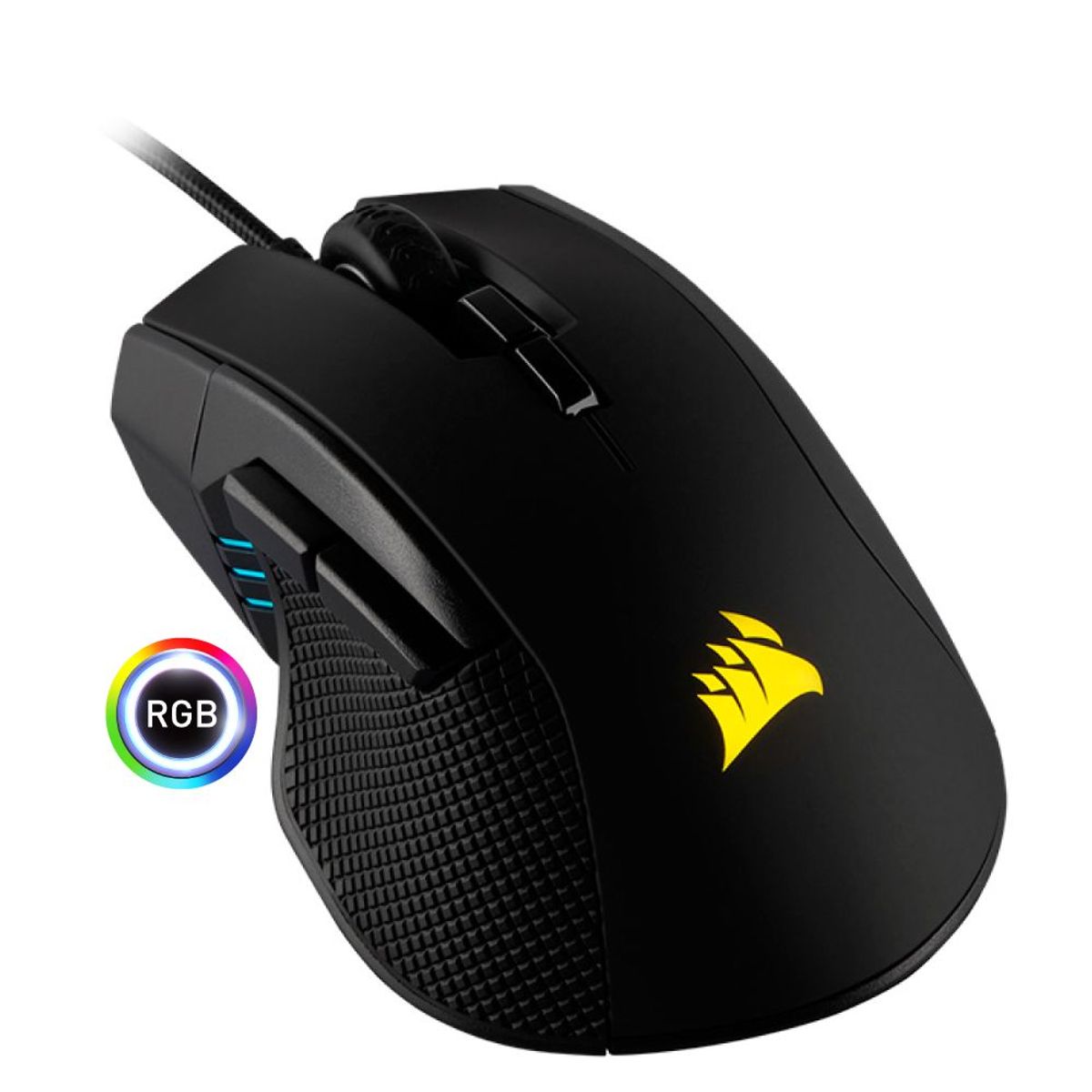 CORSAIR - Mouse óptico Corsair Ironclaw RGB Gaming, 18 000 dpi