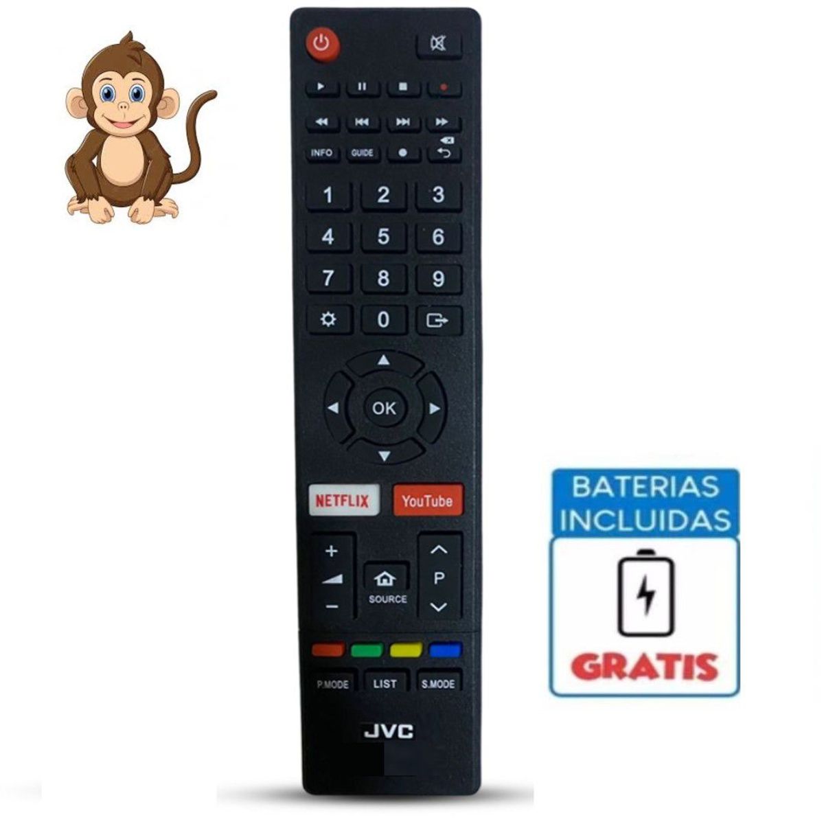 GENERICO - Control Remoto Jvc Para Tv Smart Modelo RM-C3358