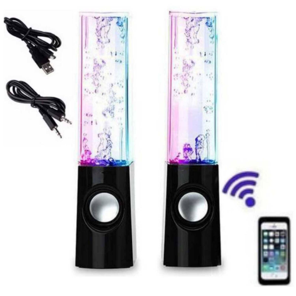 GENERICO - Parlante De Agua Ritmica Recargable Bluetooth