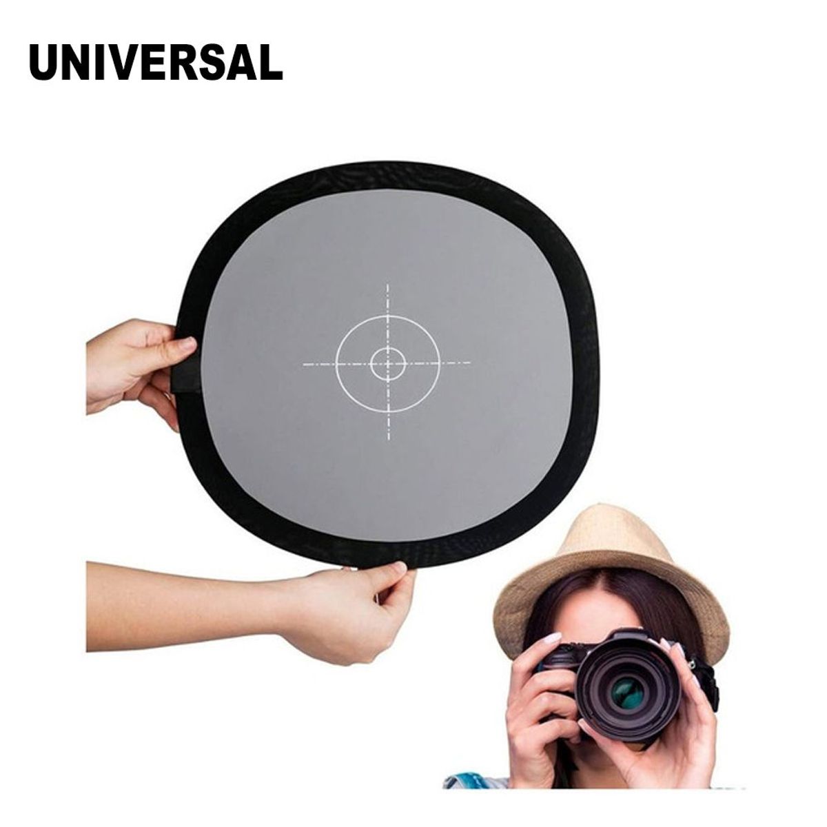 GENERICO - Tarjeta de Balance de Blancos 18 de 30cm - PARA CÁMARA