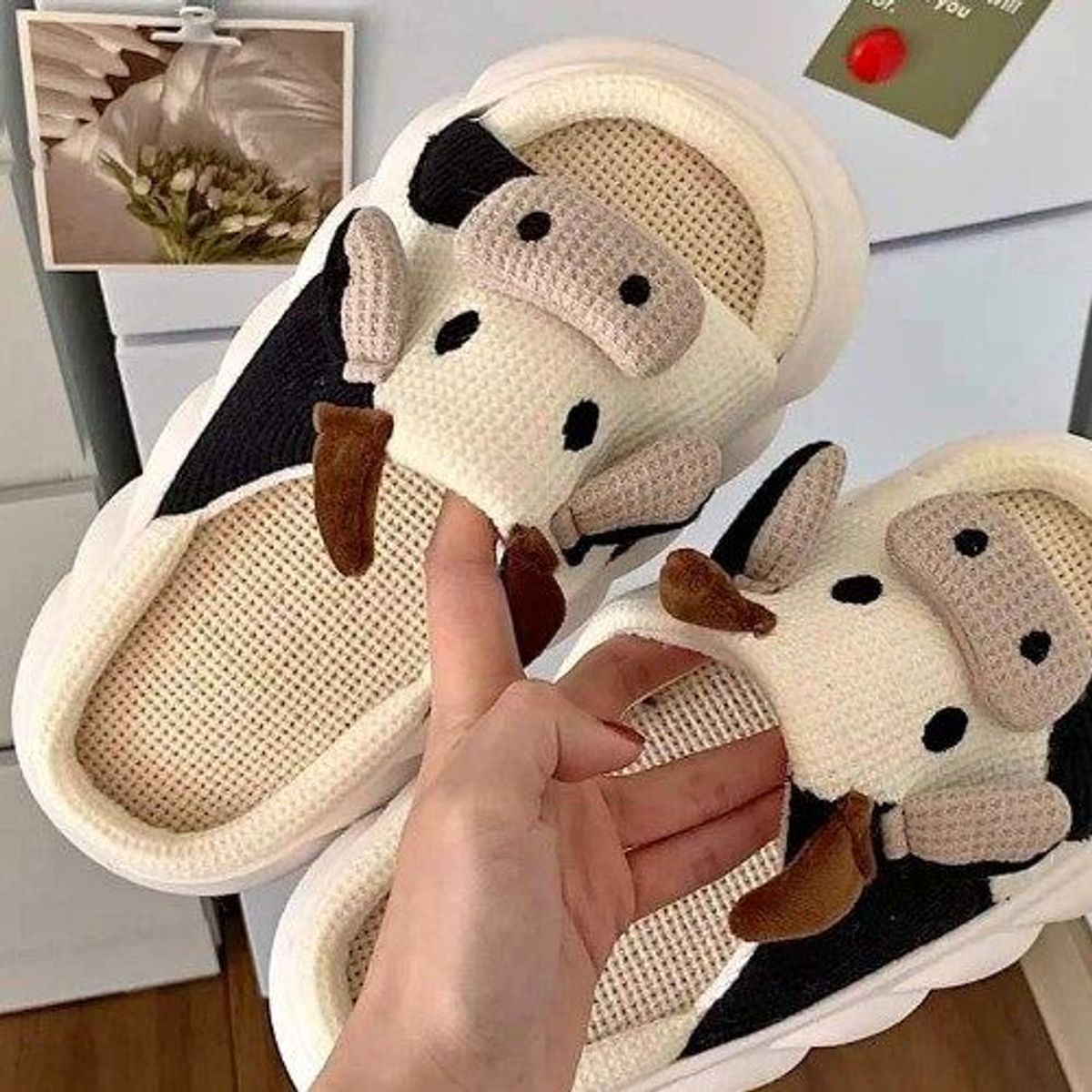 GENERICO - Sandalias kawaii vaca_.