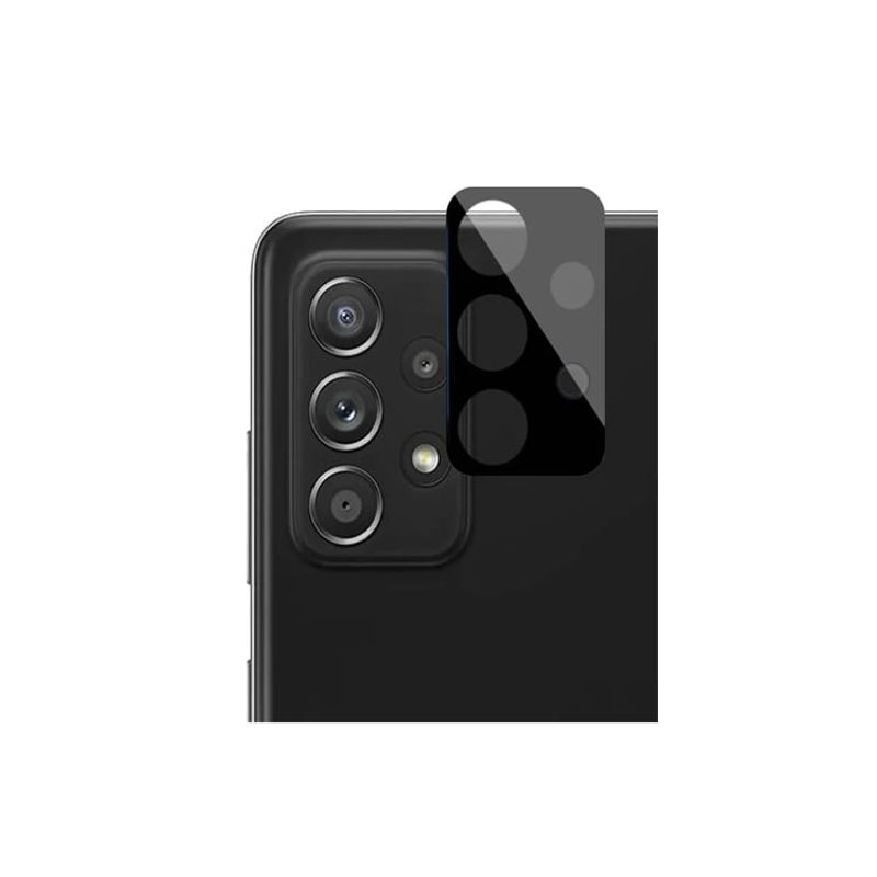 GENERICO - Vidrio Protector para Lente de Cámara Samsung  A72 - Negro